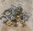ESTATE STERLING SILVER MIXED JEWELRY LOT SCRAP RECOVERY 500.4GRAMS  — photo 1