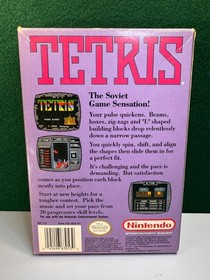 Tetris (Nintendo NES, 1989) Complete CIB with Near Mint cartridge Authentic.