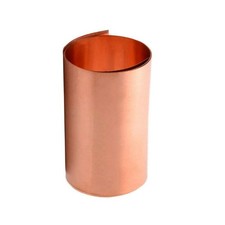 Pure Copper Sheet Roll 26Gauge Thickness X width 2" X600MM, COPPER