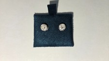 1.00 TCW Lab Grown Diamond Earrings 14K White...