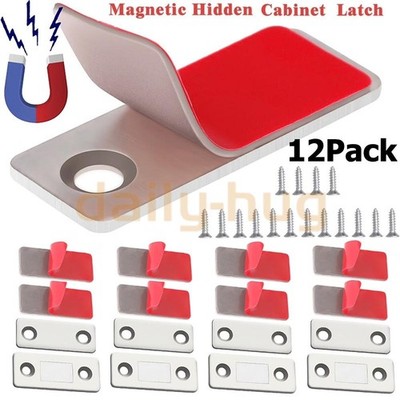 Magnetic Cabinet Door Latch Closures Kitchen Cabinet Wardrobe Cupboard Catch Lot