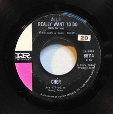 Cher - All I Really Want To Do - 1965 Imperial 7" Record Pop Rock 45 RPM