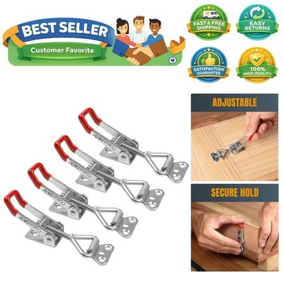 4PK Toggle Clamp, 220 lbs Holding Capacity, 4001 Adjustable Pull Action Latch...