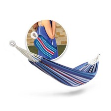 BH-400W5CA 40" Wide Hammock w/Hand-Woven Rope Loops & Hanging Ropes, Outdoor,...