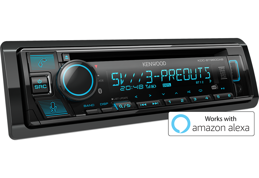 Kenwood • Bluetooth KENWOOD USB Car Receiver CD⁄MP3 - Pre 3x DAB