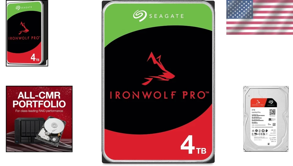 4TB IronWolf Pro NAS Internal Hard Drive - CMR Technology - Image 2 of 4