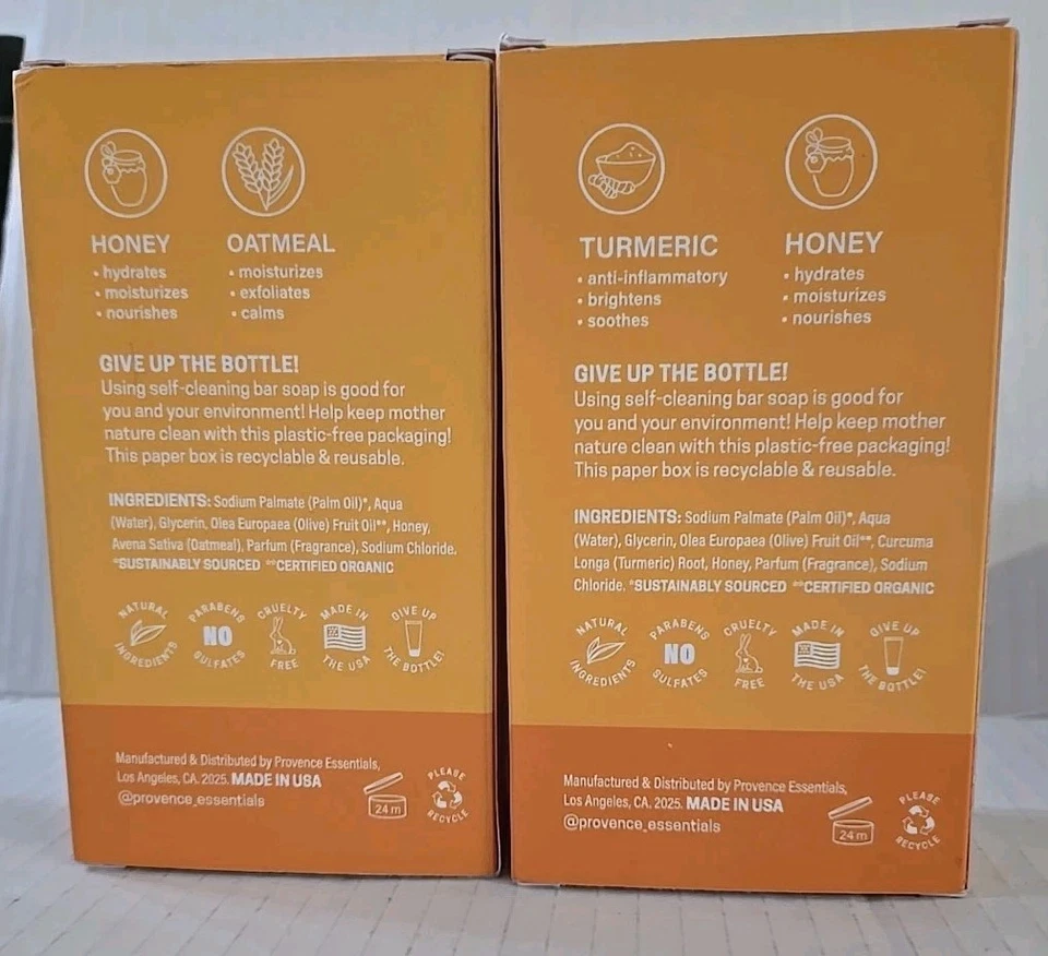 Provence Essentials Soothing & Chamomile Natural 2 Bar Soap Set 10oz Each - Image 4 of 4