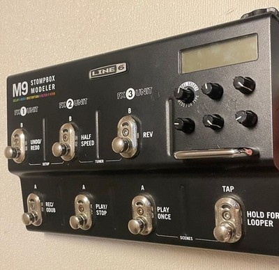 Line 6 M9 Stompbox Modeler Multi Effects Guitar Pedal Tested Unit Only Used