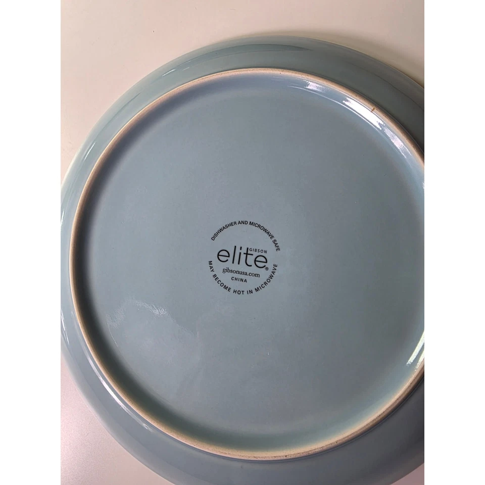 Juego de 4 - Platos de Ensalada de Cerámica Colección Alemany Azul Gibson Elite 8.75" Foto 4 de 4