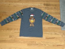 Star Wars By Hanna Andersson Holiday Long Sleeve Gray Shirt Top Size XL - M58