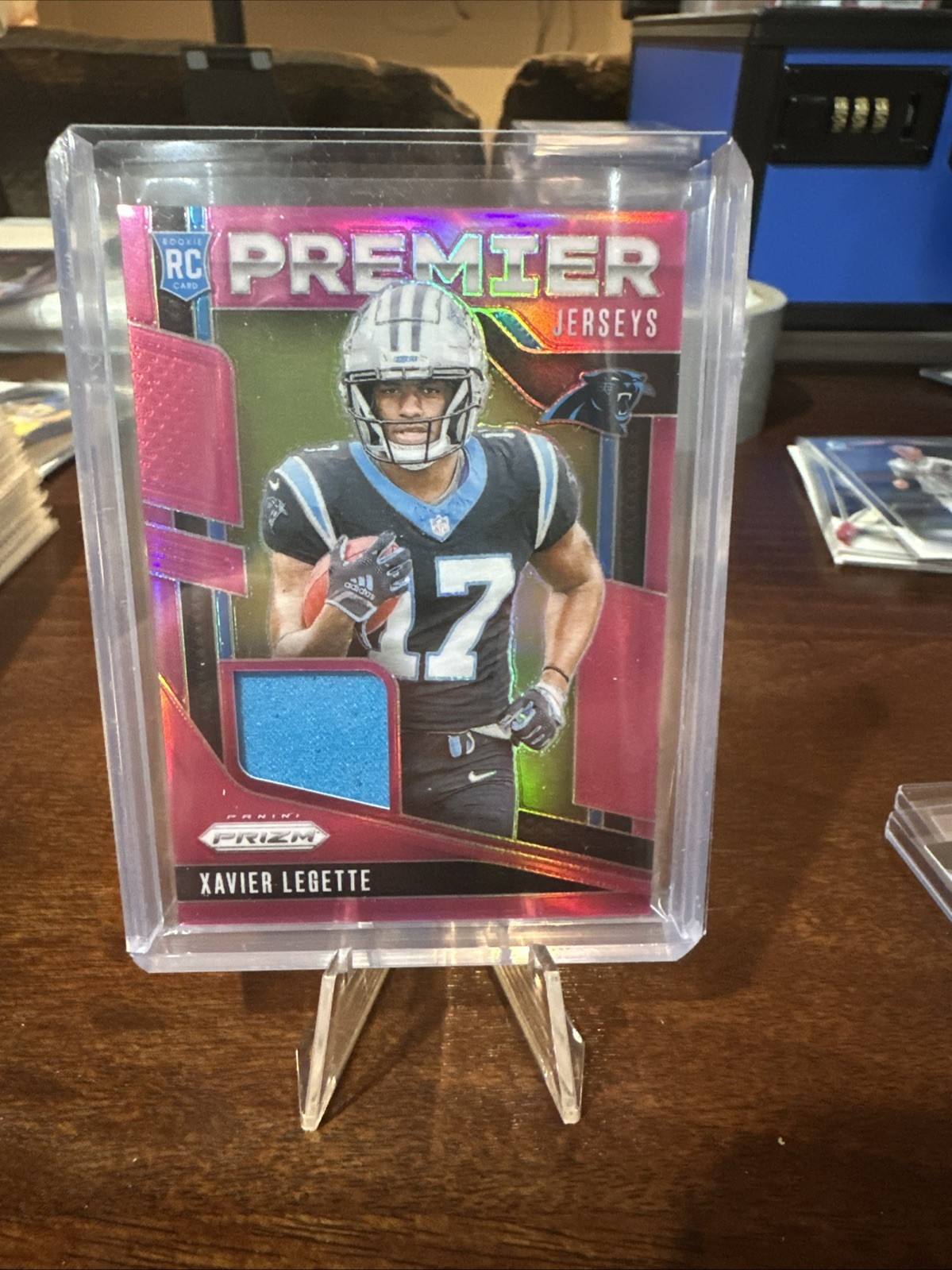 2024 Panini Prizm - Premier Jerseys Xavier Legette #PJ-XLE Pink Prizm (MEM, RC)