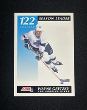 1991-92 Score Wayne Gretzky #295 Season Leader Hockey Card Los Angeles Kings