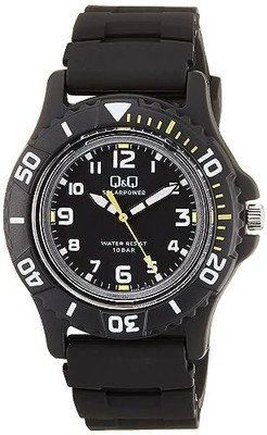 Citizen Q&Q E02A 001VK Solar Analog Men s Watch 10ATM Black