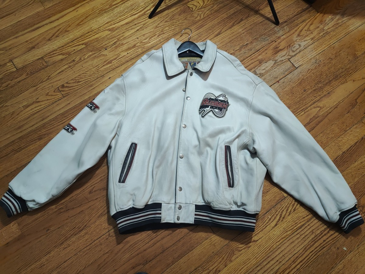 AVIREX レザージャケット Lサイズ アイボリー 極美品 世界限定80着ハンドペイント AVIREX L レザーライダース