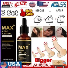 3Pcs Max Afro Ayiti Oil Herbal Oil for Man Enhances Male Boosts Circulation USA