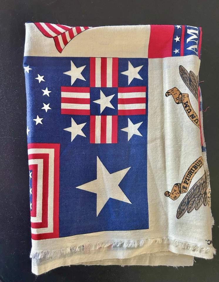 Tecido de algodão vintage 1991 Traditions Colonial America 36 x 44" - Imagem 3 de 4