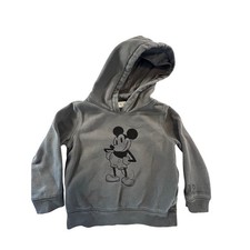 Baby Gap Disney Mickey Mouse Gray Hoodie Sweatshirt Size 4 Years