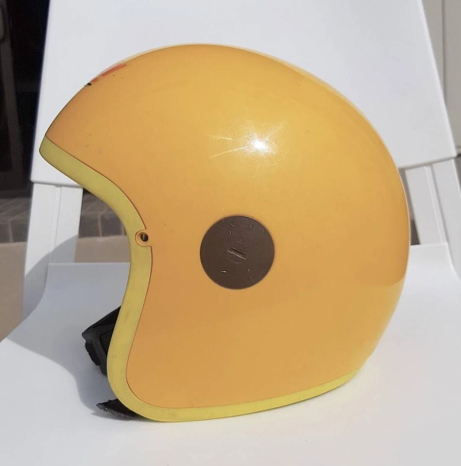 Casco de moto vintage Nolan 60 cm Italia cuero y vinilo usado Foto 4 de 4