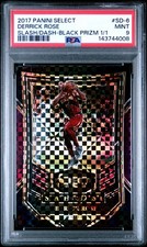 2017 PANINI SELECT SLASH AND DASH #SD-6 DERRICK ROSE SLASH/DASH-BLACK PRIZM 1/1
