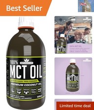 Flavourless 500ml MCT Oil - Rapid Absorption Coconut Energy Booster for Keto
