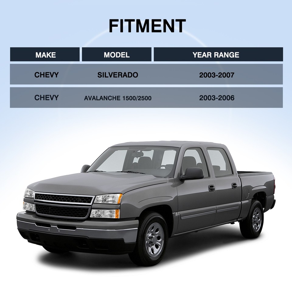 Headlight Assemblies For 2003 Chevrolet Avalanche 1500 Chrome - Foto 5