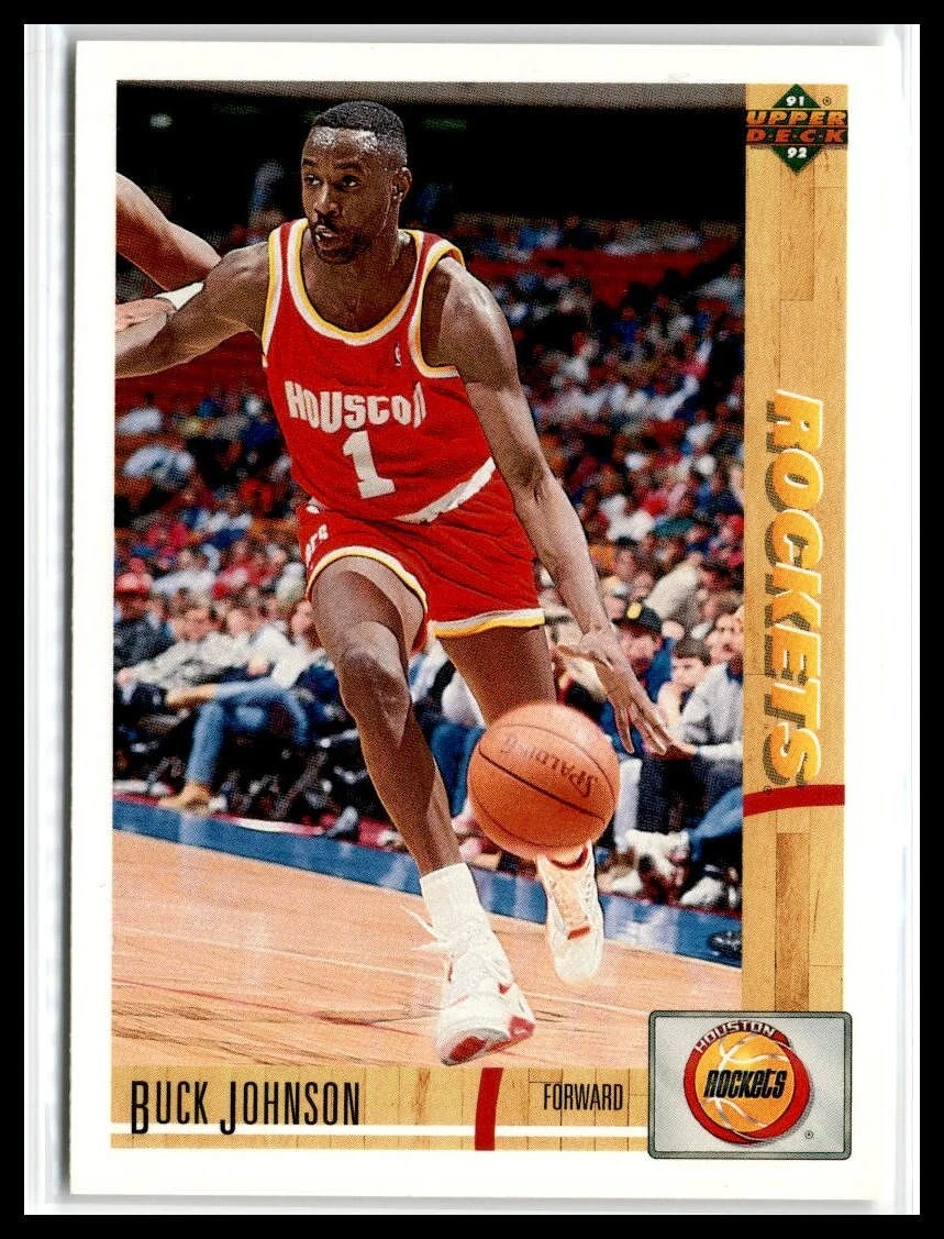 Buck Johnson 1991-92 Upper Deck #302 Houston Rockets