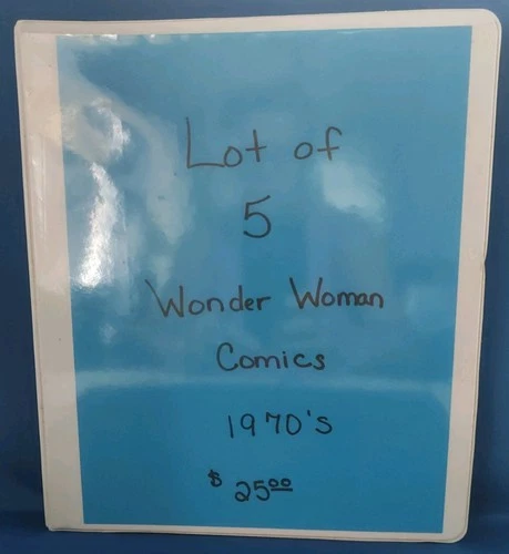 Vintage Wonder Woman Comics 1970's Lot Of 5 Very Good Condition