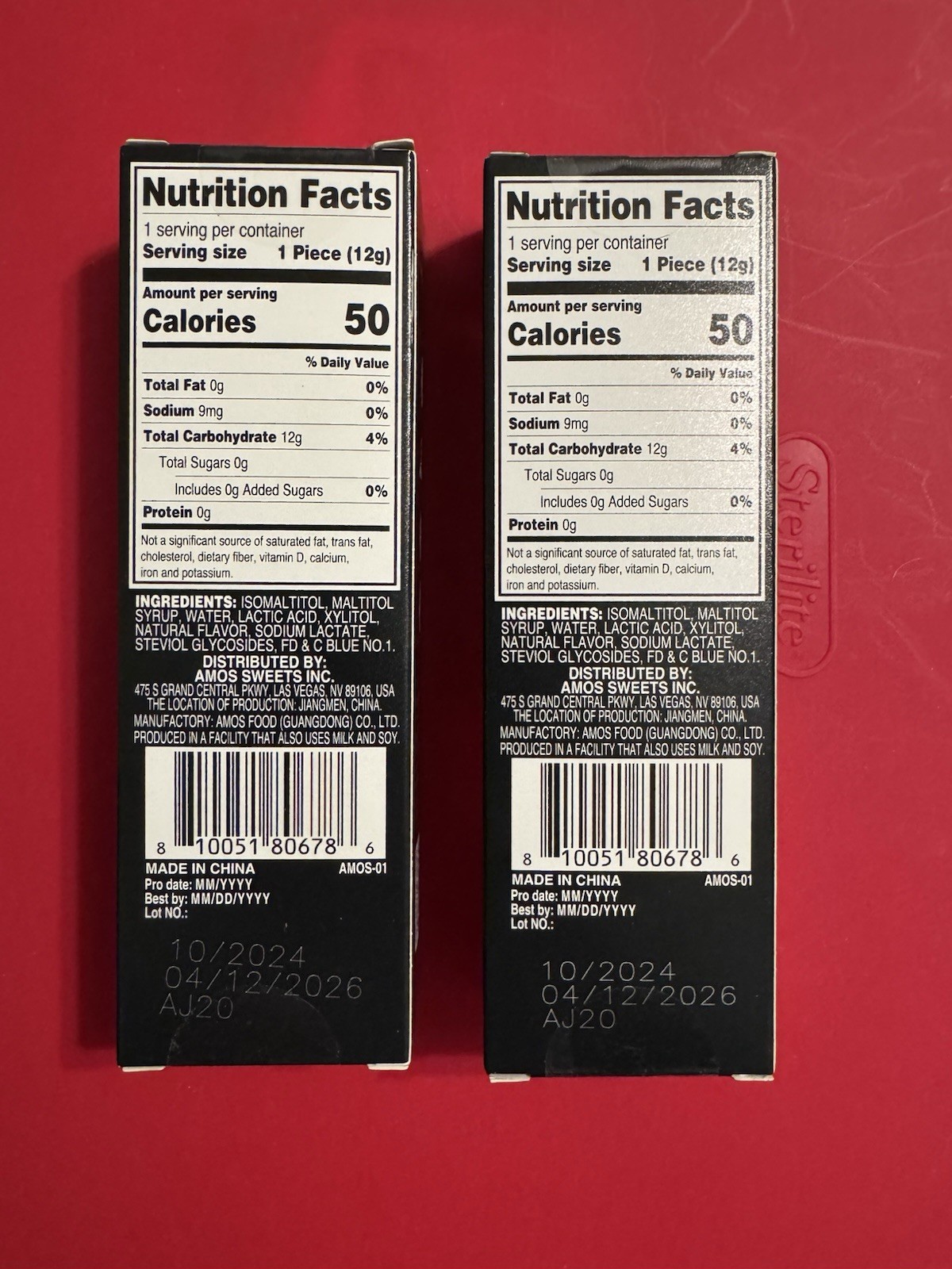 Amos TASTY SOUNDS Audio Lollipop Blueberry Dance Music Mouth 1/2027 Lot of 2