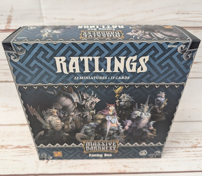 Massive Darkness Ratlings Enemy Box Fantasy Dungeon Crawl Cards CMON NIS