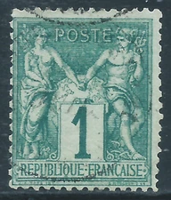 France, Sc #64, 1c Used