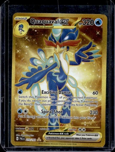 2023 Pokemon SV Paldea Evolved Quaquaval ex Hyper Rare #273/193