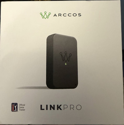 Arccos Link Pro Golf GPS Shot Tracker, Black, with Charging Case (New, unopened)