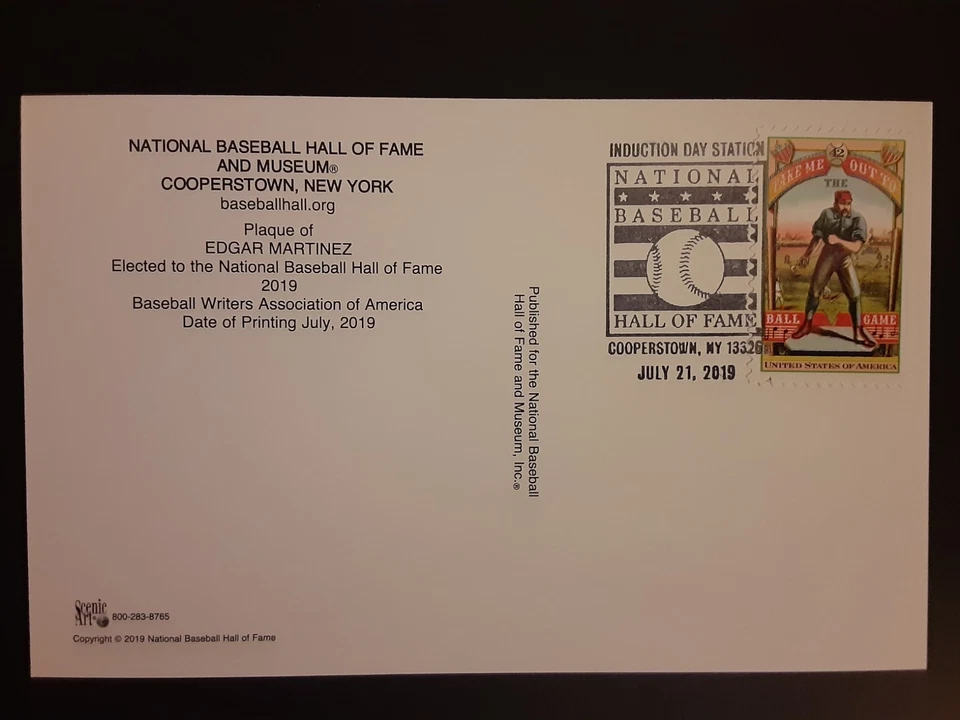 Juego completo de 6 postales de placa de los Seattle Mariners HOF con matasellos del día de la inducción Foto 4 de 4