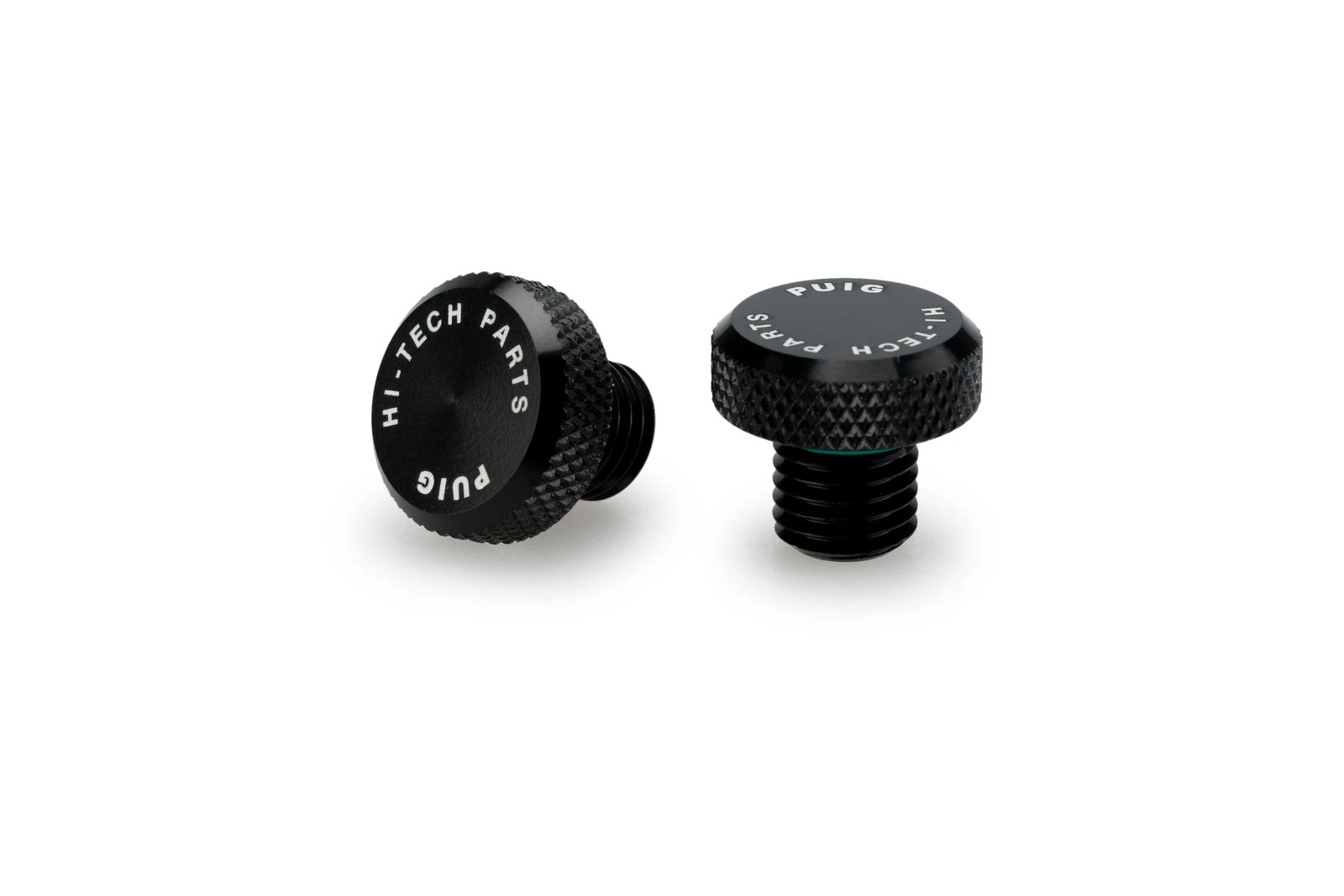 Puig Mirror Hole Screw Plugs | M10/125 LH & RH Threads | Black