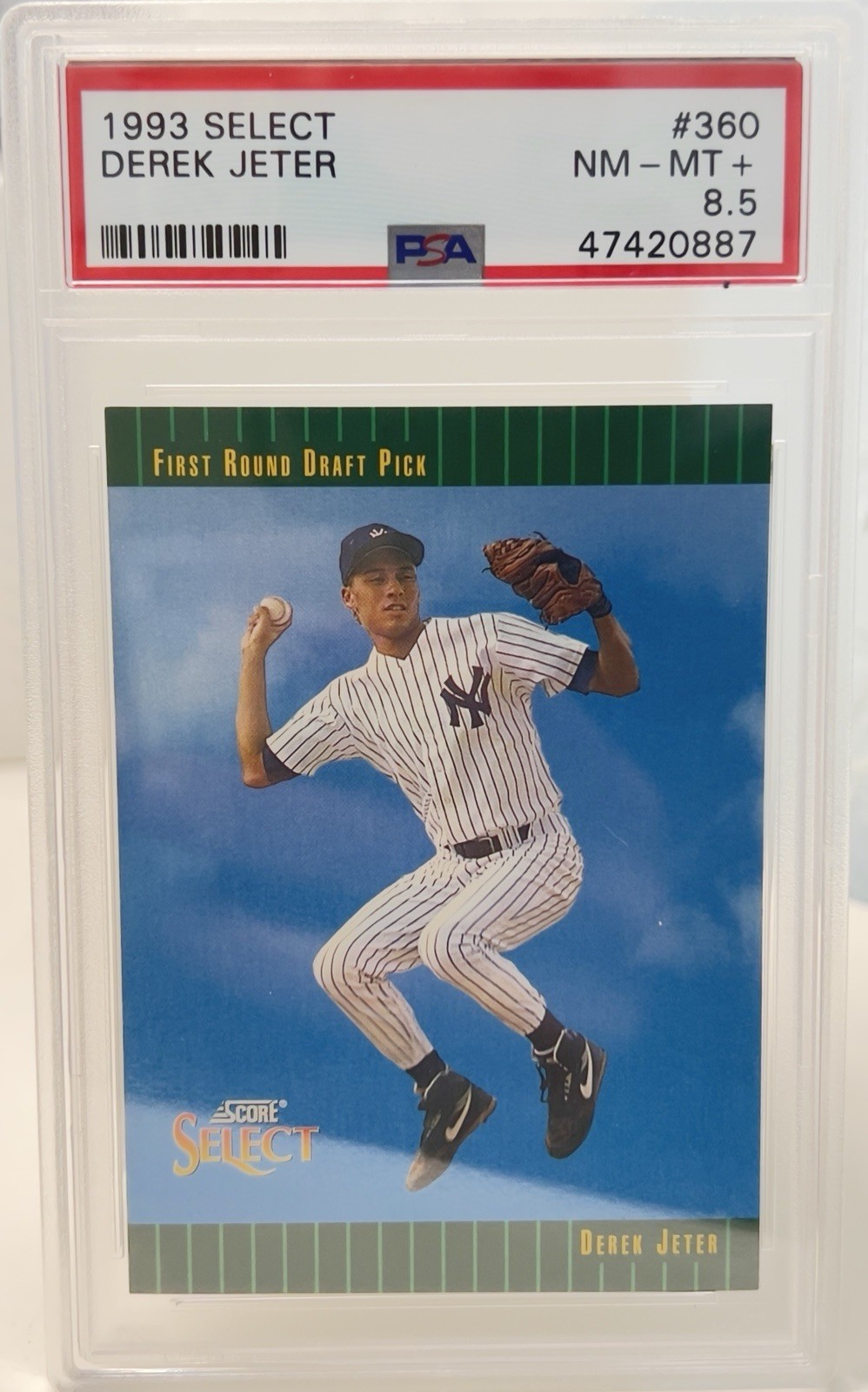 Derek Jeter 1993 Select #360 PSA 8.5 NY Yankees