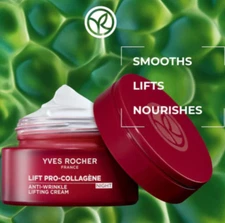 YVES ROCHER LIFT PRO-COLLAGÈNE ANTI-WRINKLE CREAM 50 ml – NIGHT | NEW