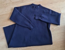 LADIES NAVY UNIQLO WOOL JUMPER DRESS SIZE LARGE
