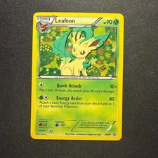 Leafeon BW87 Black & White Holo Pokemon Card LP on eBay