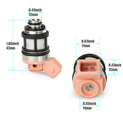JS20-1 16600-88G10 6X Fuel Injectors For Nissan D21 Pickup