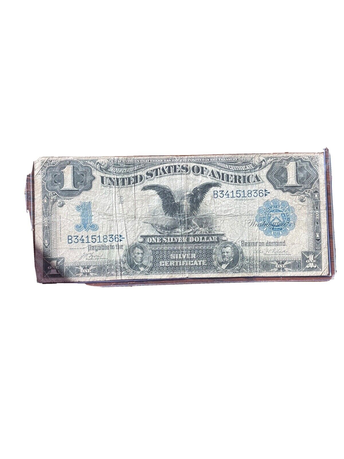 Ranking TOP15 1899 $1 DOLLAR LARGE BILL BLACK NOTE Fr 70% OFF Outlet CERTIFICATE SILVER EAGLE