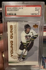 RARE 2000 Upper Deck Young Guns Milan Kraft 213 PSA 9 POP HIGHEST GRADED 1/2