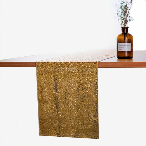 Sequin Table Runner Glitter Cover Cloth Mat Sparkly Wedding Party Decoration - Picture 4 of 15