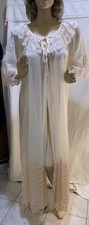 Vintage Intime California USA Double Chiffon Princess Robe Pale Pink L