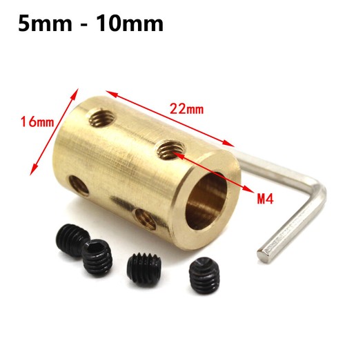 Conector de junta de eje de latón acoplador de mandíbula rígida eje de motor impresora 3D - Imagen 16 de 25