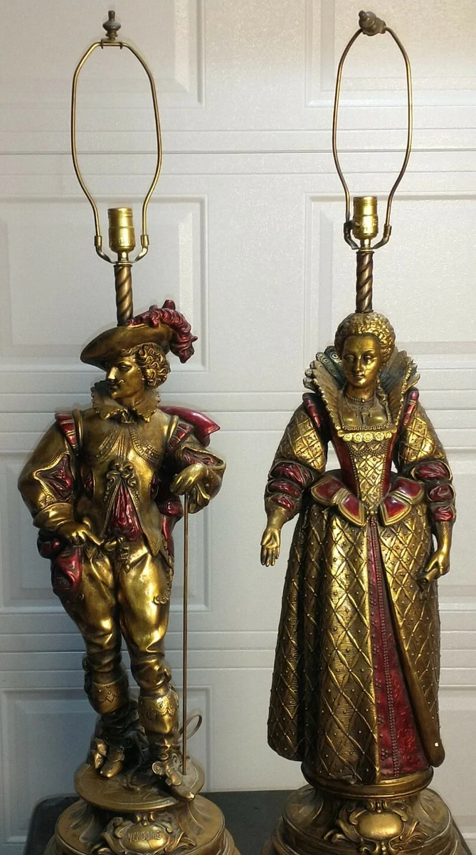 Statue lamp antique deals