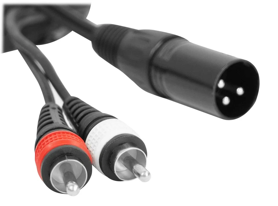 Профессиональный аудиокабель ROCKVILLE RXLRDRCA25 25 футов XLR - двойной RCA 100% медь - Изображение 2 из 3