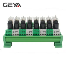GEYA 12/24V 2-16 Channel Omron Relay Module & Fuse Protect PLC Controller SPDT