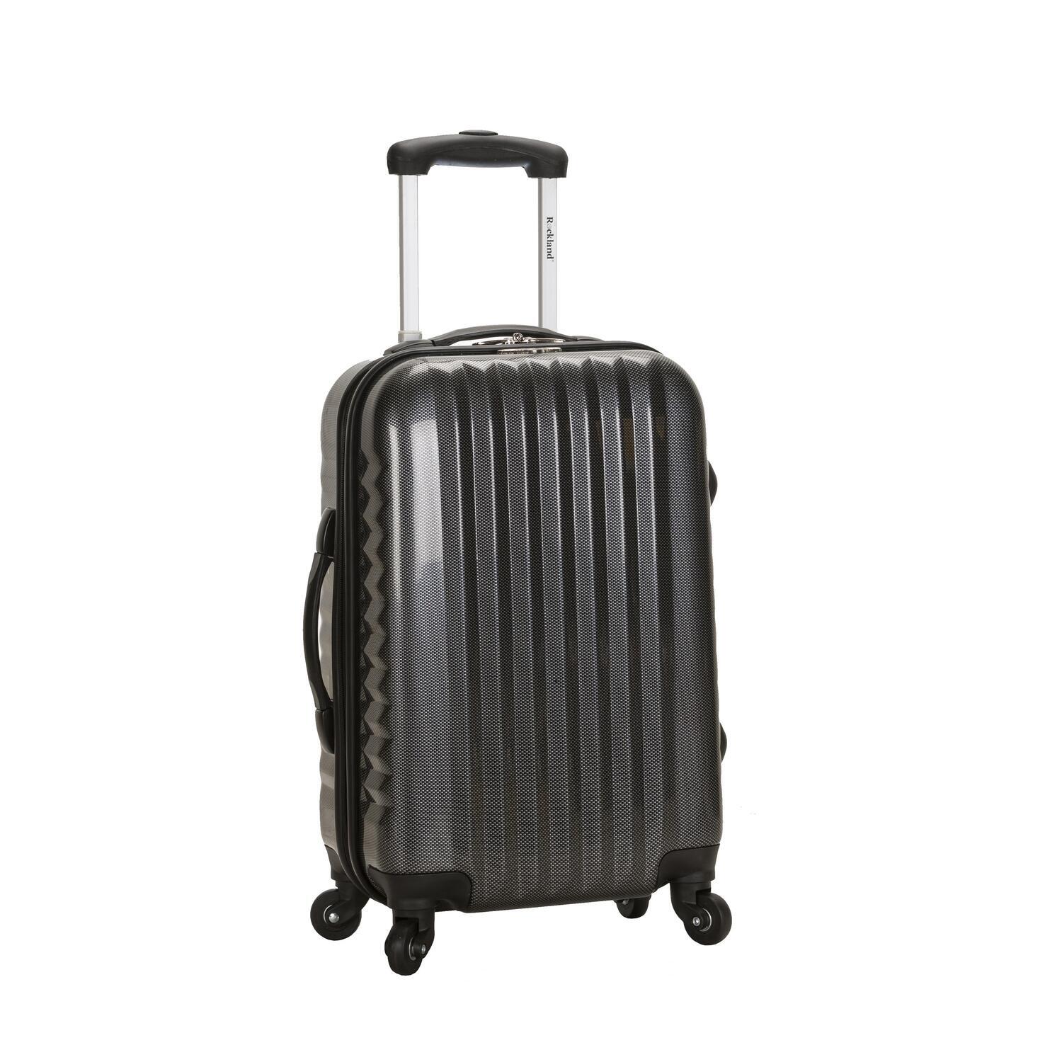 Rockland Luggage Melbourne 20 Inch Expandable Carry on Carbon One Size Bag