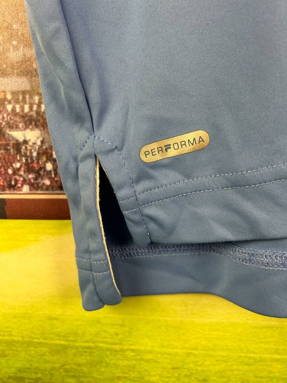 Fila Jersey Polo Tennis Blu Maglia Poliestere Uomo Taglia S