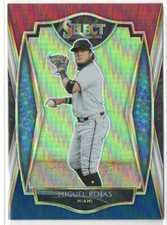 Miguel Rojas 2021 Panini Select Tri-Color Prizm Parallel Card #123